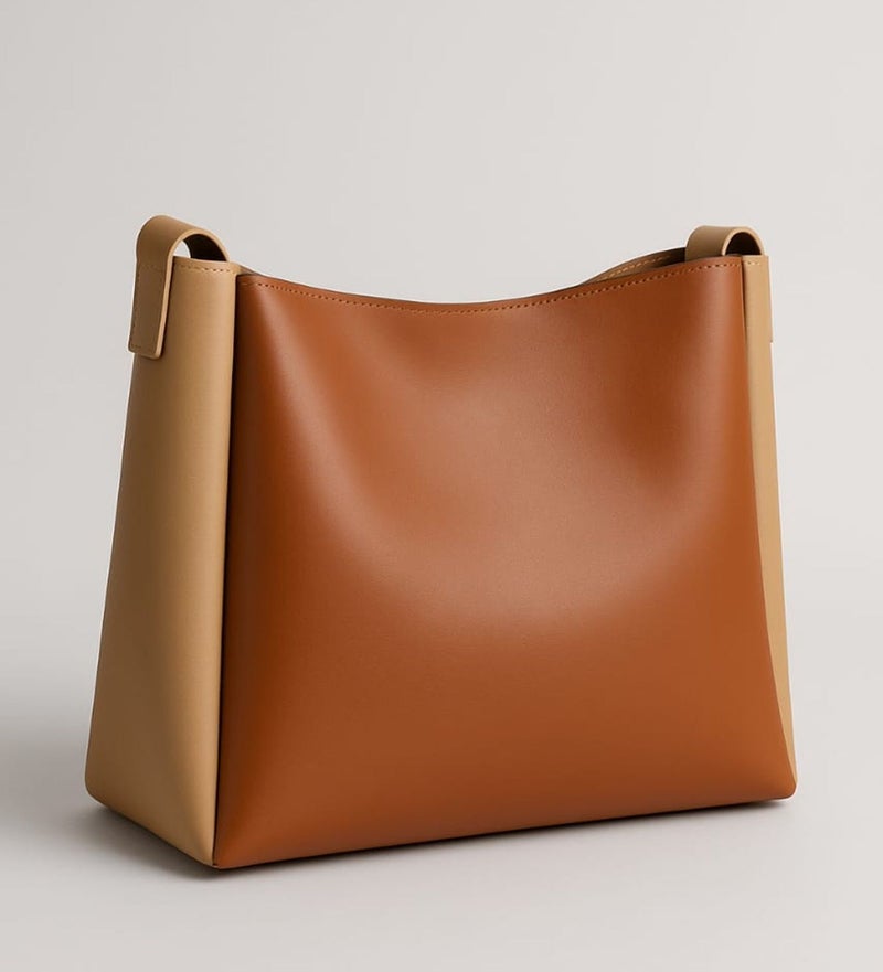 Osman Women Tan and Beige Tote - Image 4